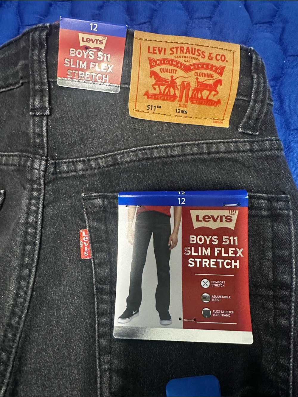 Levi's Boys 511 Slim Flex Stretch Jeans - Black